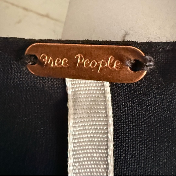 Free People Black and Red Floral Long Sleeve Dress - Picture 8 of 11